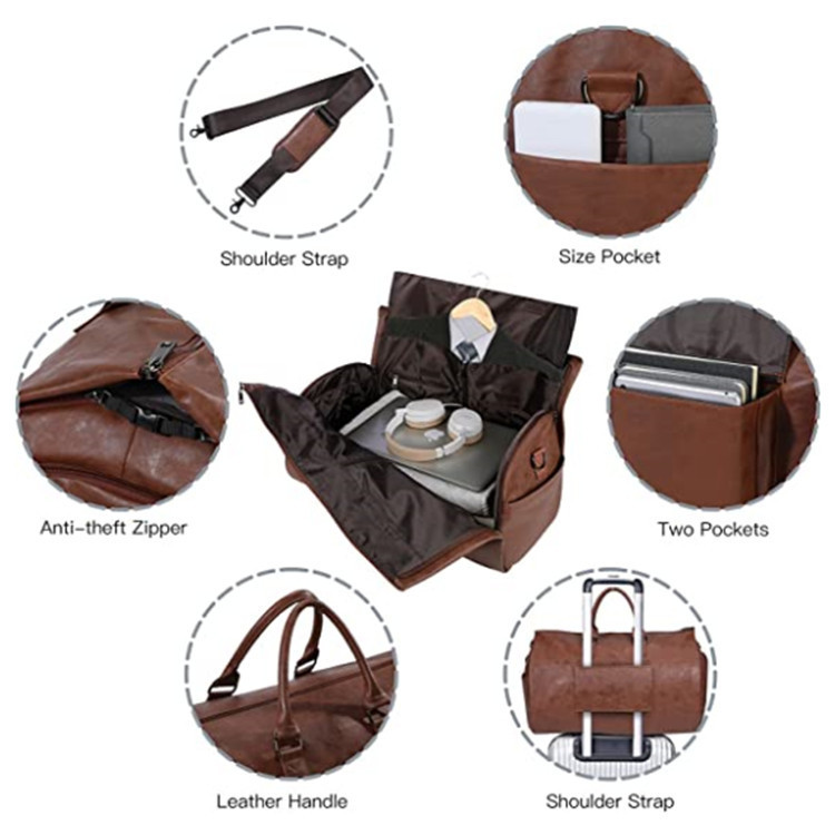 Convertible Travel Carry-On Bag for Men & Women | Waterproof Garment Duffel - Image 9