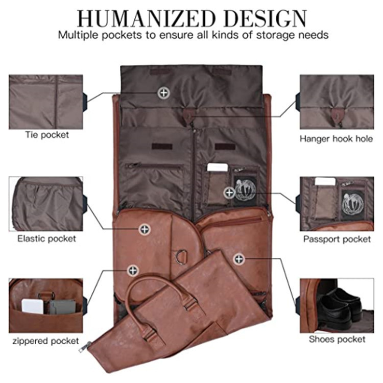 Convertible Travel Carry-On Bag for Men & Women | Waterproof Garment Duffel - Image 8