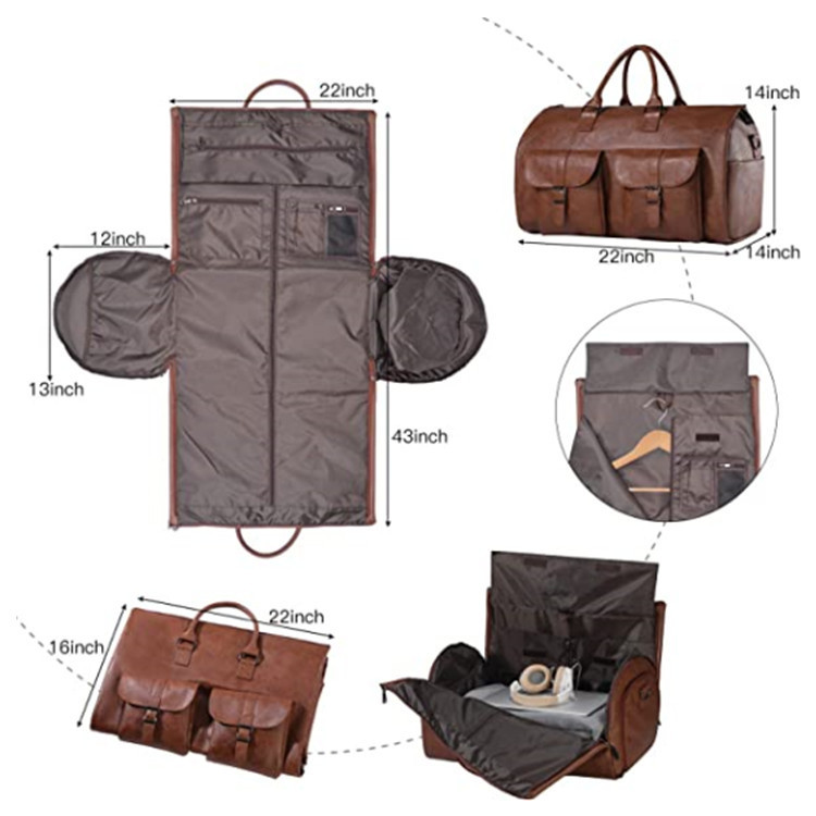 Convertible Travel Carry-On Bag for Men & Women | Waterproof Garment Duffel - Image 5