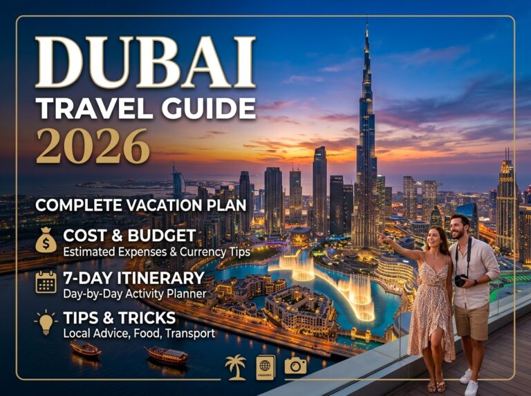 Dubai Travel Guide 2026: Complete Vacation Plan, Cost, Itinerary & Tips