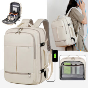 Large Capacity Travel Backpack for Men & Women with Multiple Pockets
